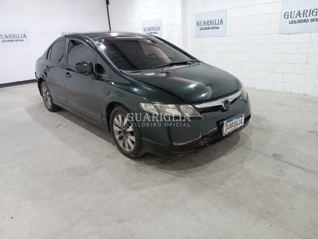 Veículo Honda Civic Honda Civic LXS Flex 2006/2007 Verde 2007 em leilão